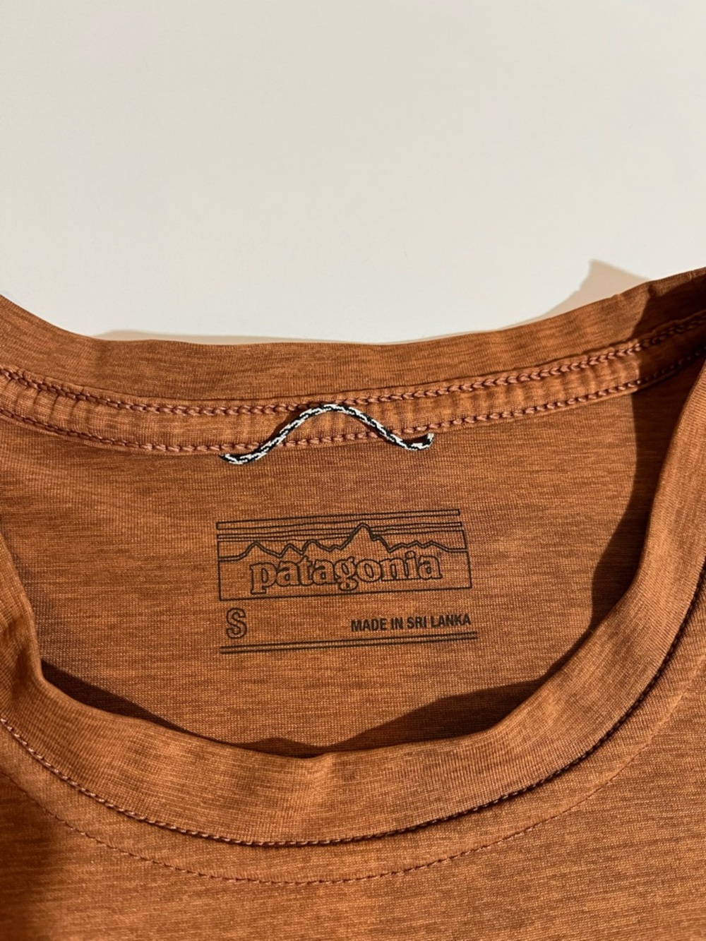 Patagonia Men’s Capeline Save Our Home Planet Logo Orange Short Sleeve Small - Picture 5 of 10